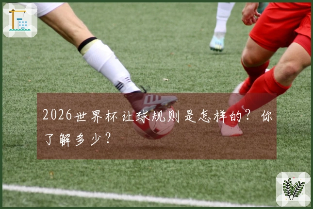 2026世界杯让球规则是怎样的？你了解多少？